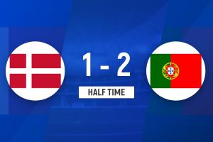 半场-葡萄牙暂2-1丹麦 拉莫斯25分钟传射坎塞洛破门B费助攻
